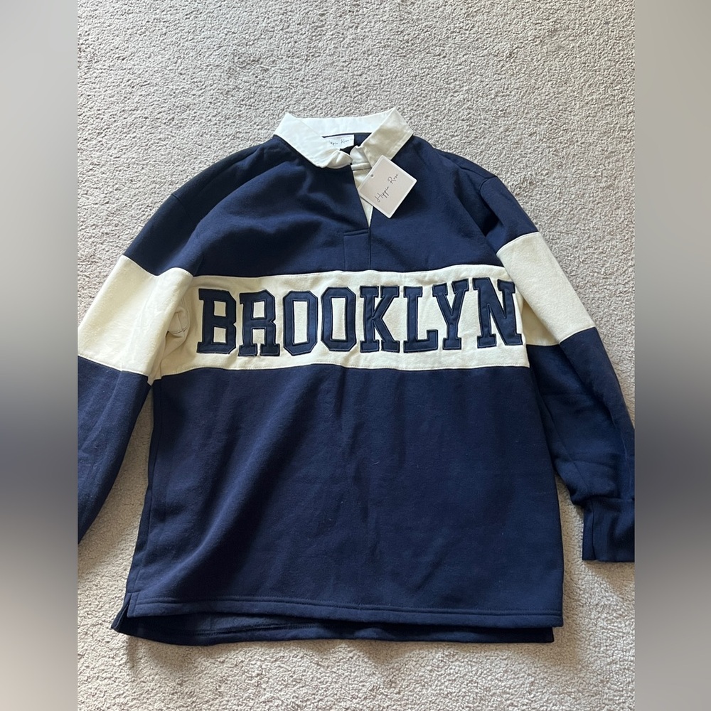 Hippie Rose Navy Brooklyn Sweatshirt